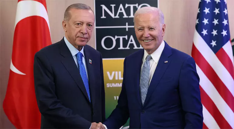 Cumhurbaşkanı Erdoğan ile Joe Biden Bir Araya Geldi