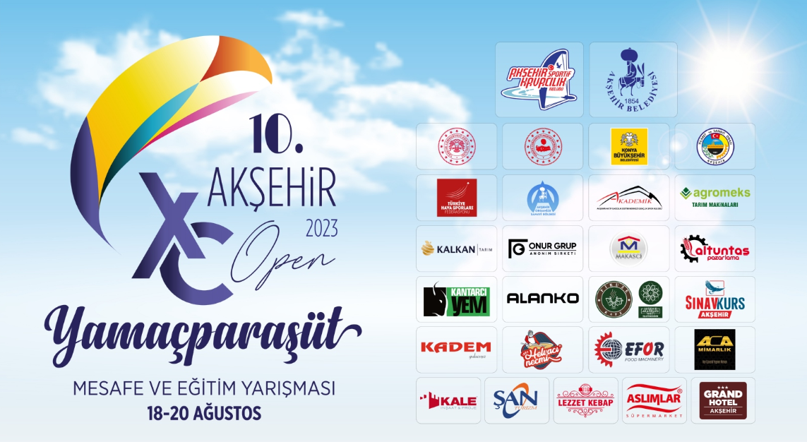 Akşehir XC Open 10. Yamaç Paraşütü Yarışması Başlıyor