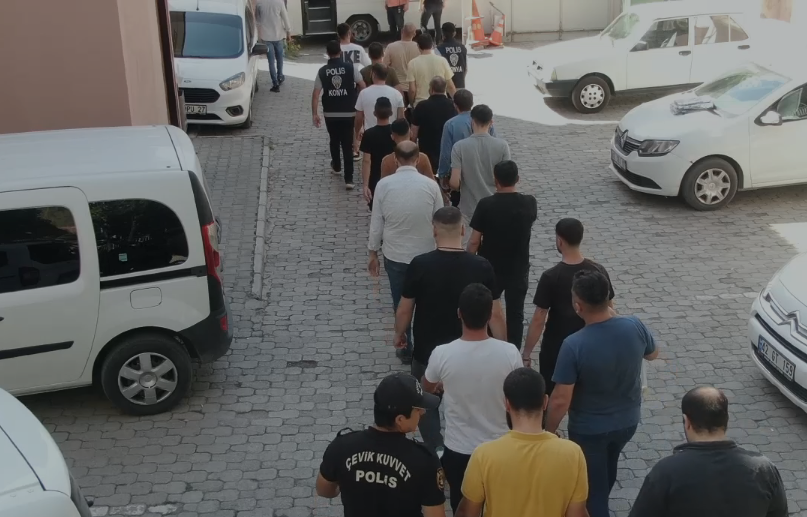 Konya Asayiş Şubeden Büyük Operasyon: 68 Şahıs Tutuklandı