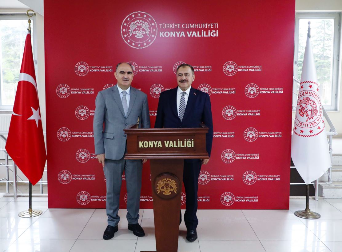 Prof. Dr. Veysel Eroğlu Vali Vahdettin Özkan'ı Ziyaret Etti