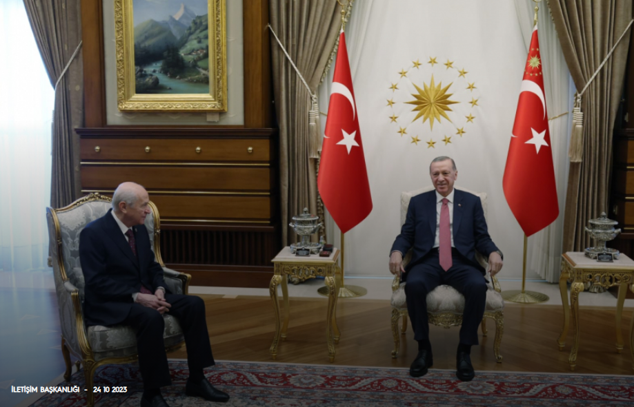 Cumhurbaşkanı Erdoğan,MHP Lideri  Bahçeli ile görüştü