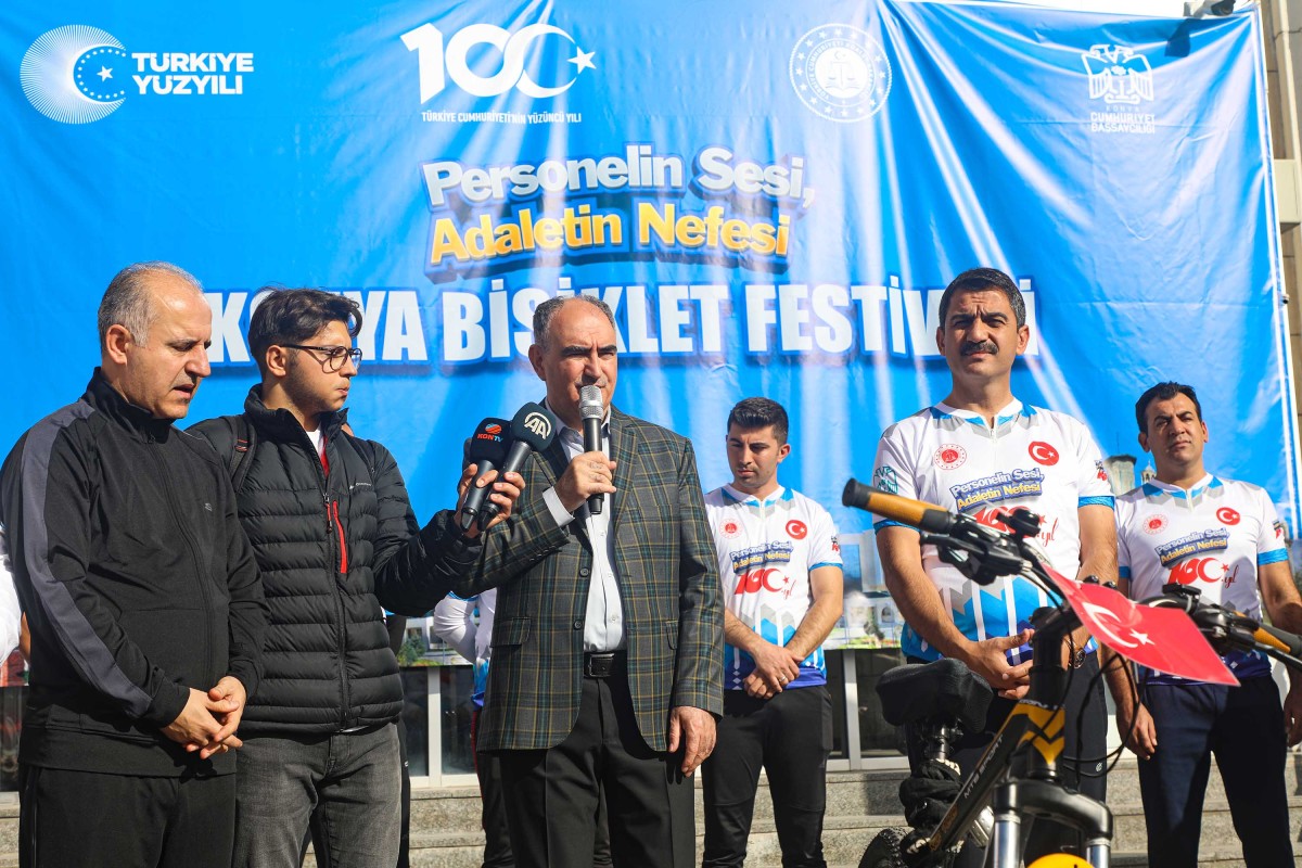Vali Özkan, ‘Personelin Sesi, Adaletin Nefesi’ Konya Bisiklet Festivali’nin Startını Verdi