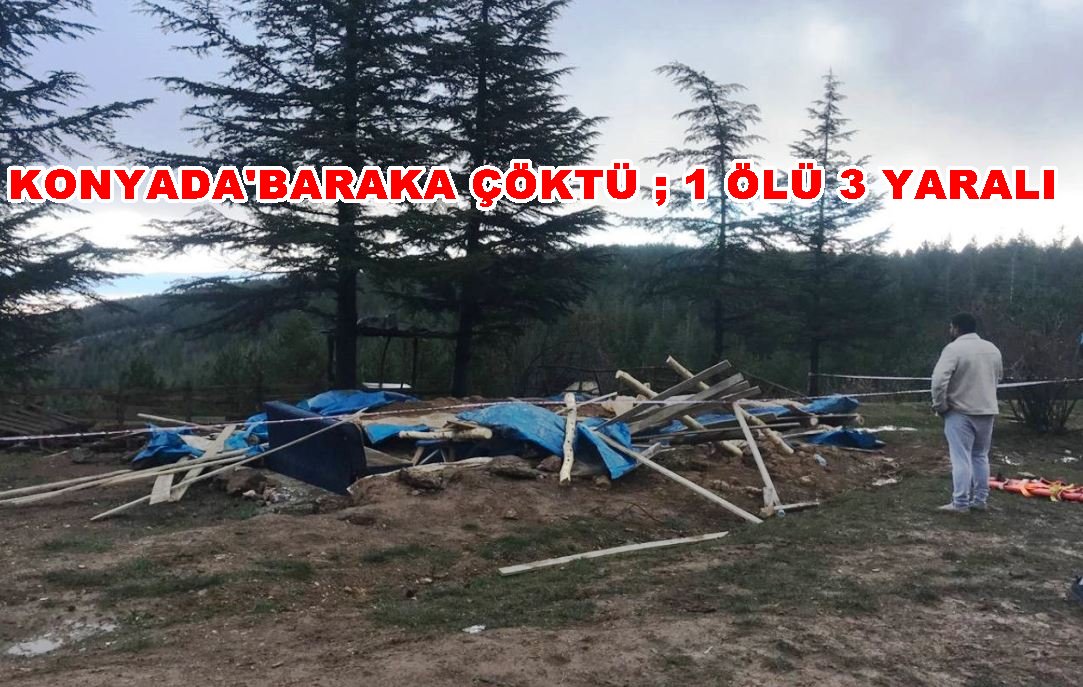 Akşehir'de Ev Çöktü ; 1kişi Öürken 3 kişi yaralandı