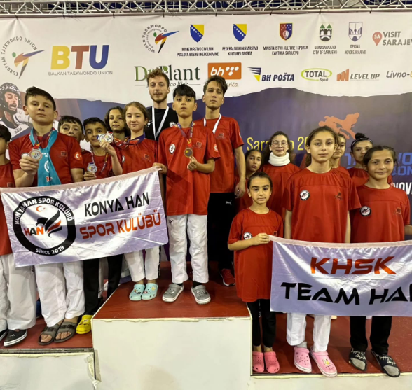 Konya Han Spor'dan Balkan şampiyonası ve Balkan Cup g1 den 6  madalya