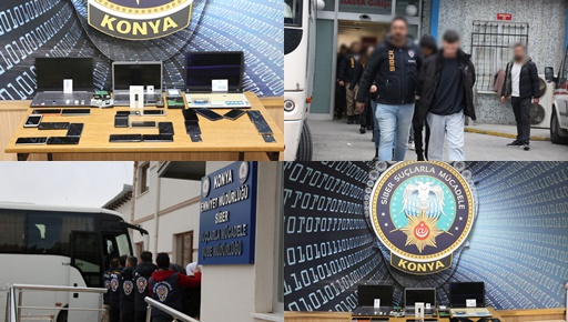 Konya Polisinden internet  Dolandırıcılarına Operasyon 