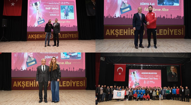 Akşehir Belediyesi Başarılı Sporcuları Ödüllendirdi