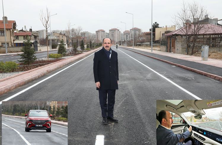 Necmettin Erbakan Caddesi’nin Üçüncü Etabında İlk Sürüşü Başkan Altay Yaptı