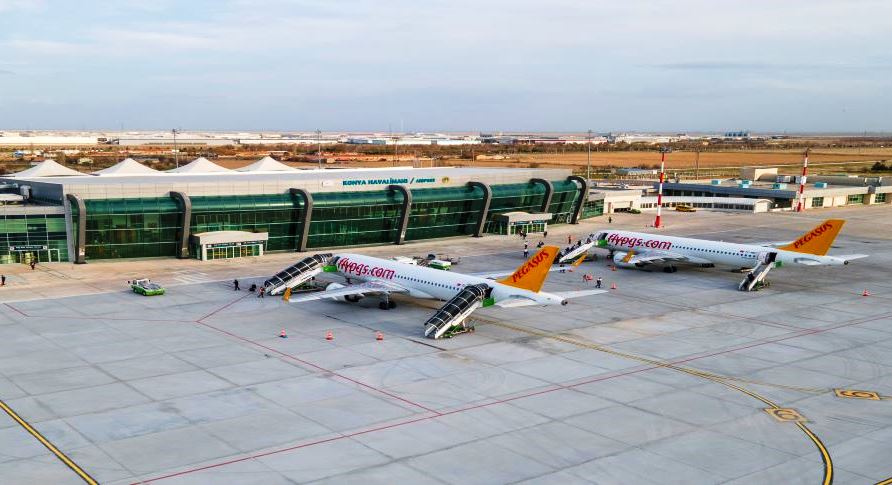 Konya Havalimanı’nda Ocak Ayında 78.481 Yolcuya Hizmet Verildi 