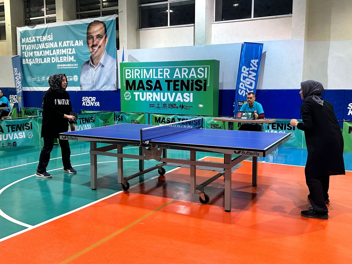 Konya Büyükşehir’in Masa Tenisi Turnuvası’nda Büyük Heyecan Yaşandı