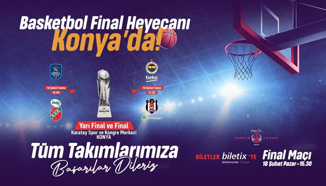 Konya’da Basketbol Şöleni  Başlıyor 