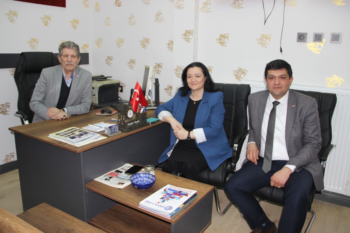  CHP  Meram   Belediye Başkan Adayı Çaçık Gazetemizi Ziyaret Etti 