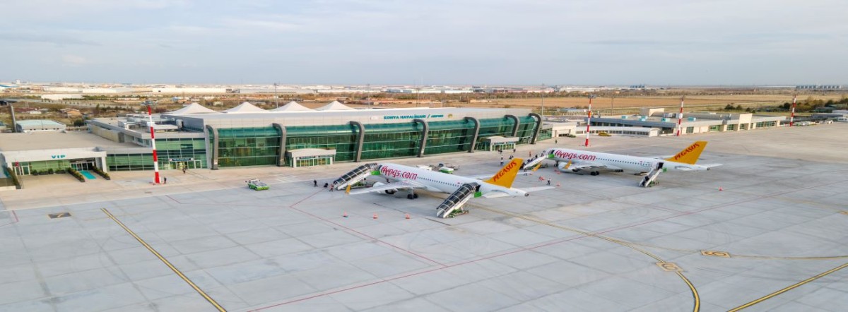 Konya Havalimanı Şubat Ayında’nda 80.109 Yolcuya Hizmet Verildi