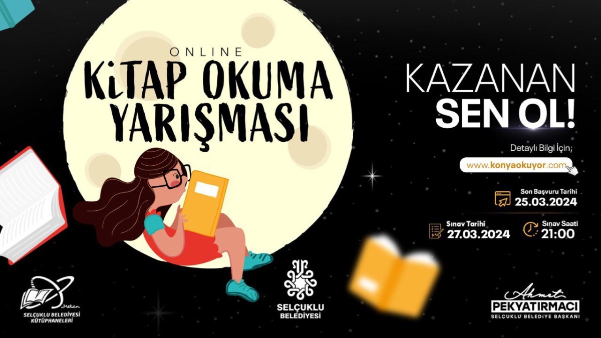 Selçuklu Belediyesi Ödüllü Kitap Okuma Yarışması Başvuruları Devam Ediyor