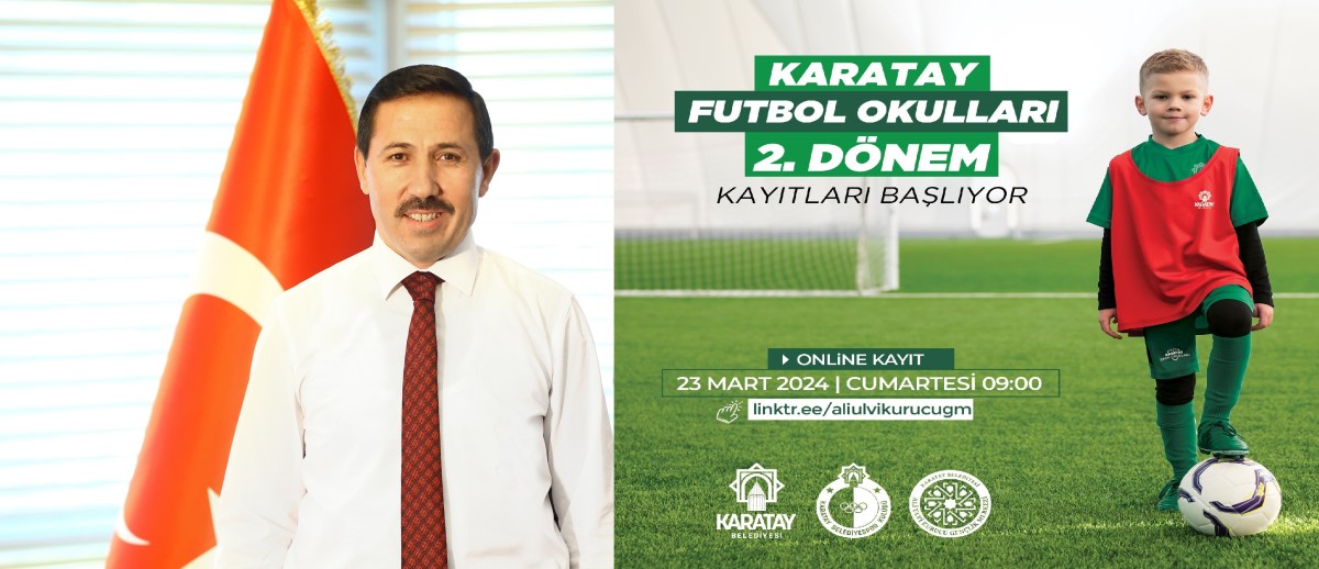 Karatay Belediyesi Futbol Okulları 2. Dönem Kayıtları Başladı