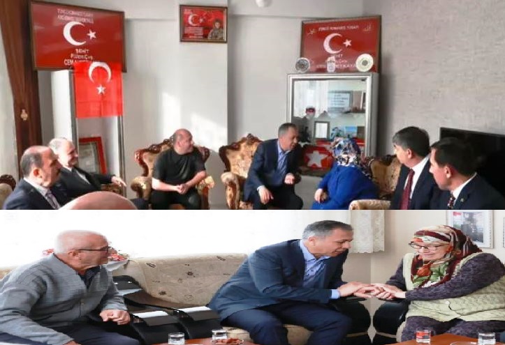 Bakan Yerlikaya, Konya'da Şehit Ailelerini Ziyaret Etti