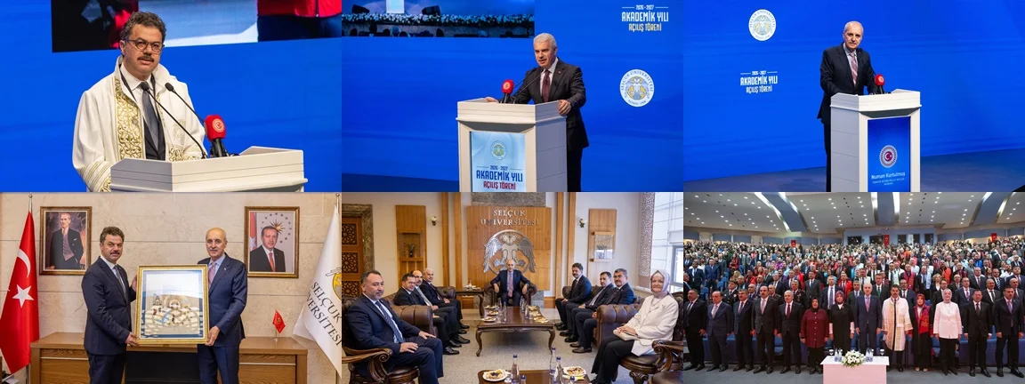 Selçuk Üniversitesinde Akademik Yıl Açılışı Töreni, TBMM Başkanı Kurtulmuş’un katılımıyla gerçekleşti