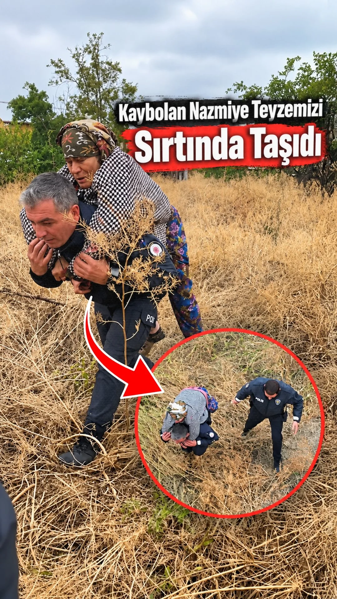 Konya’da Duygulandıran Kurtarma Operasyonu: Polis Kaybolan Yaşlı Kadını Sırtında Taşıdı!