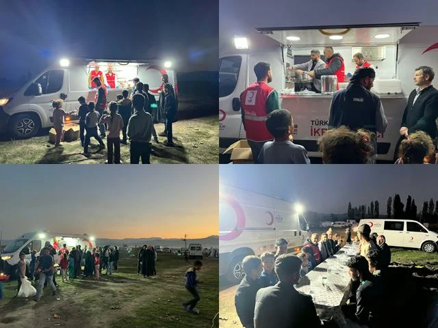 Kızılay Seydişehir Şubesinden Mevsimlik Tarım İşçilerine Anlamlı Akşam Yemeği İkramı