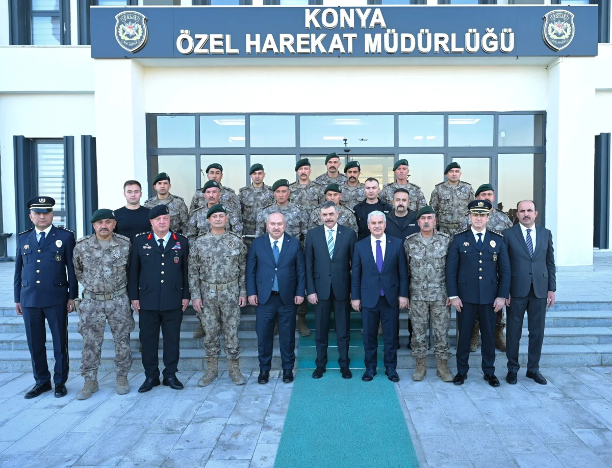 İçişleri Bakanı Mustafa Çiftçi'den Konya Özel Harekat Müdürlüğüne Ziyaret