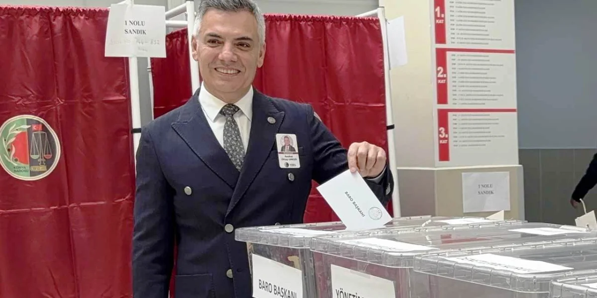 Konya Barosu'nda Av. Oktay Unkur Güven Tazeledi