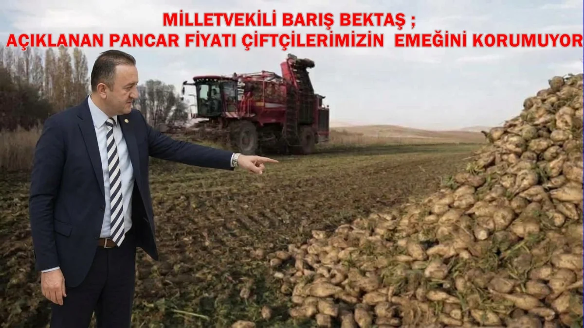 Milletvekili Bektaş: ''Açıklanan Şeker Pancarı Alım Fiyatıyla Çiftçimizin Emeği Korunmalıydı''