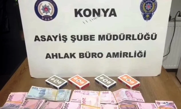 Konya’da Kumarhane Operasyonu: 22 Kişiye Çeyrek Milyon Lira Ceza