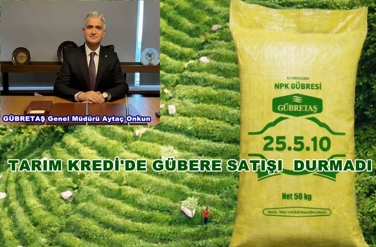 GÜBRETAŞ’tan gübre arzı açıklaması: Tarım Kredi'de gübre satışı durmadı