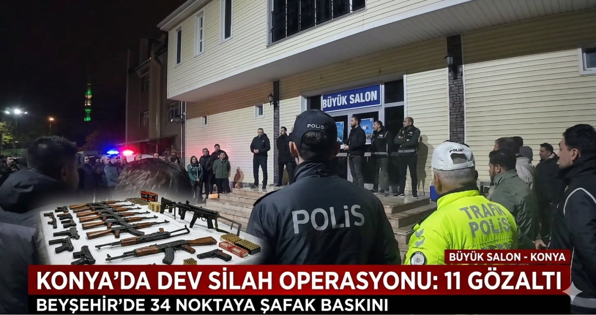 Konya’da Dev Silah Operasyonu