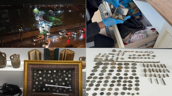 Konya Merkezli 9 İlde Uluslararası Tarihi Eser Kaçakçılığı Operasyonu