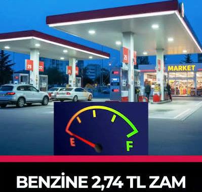 Benzine 2,74 TL Zam