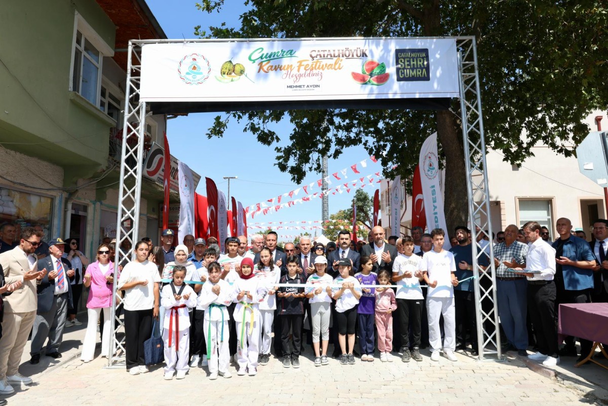 Vali İbrahim Akın, Çumra Çatalhöyük Kavun Festivali’ne Katıldı
