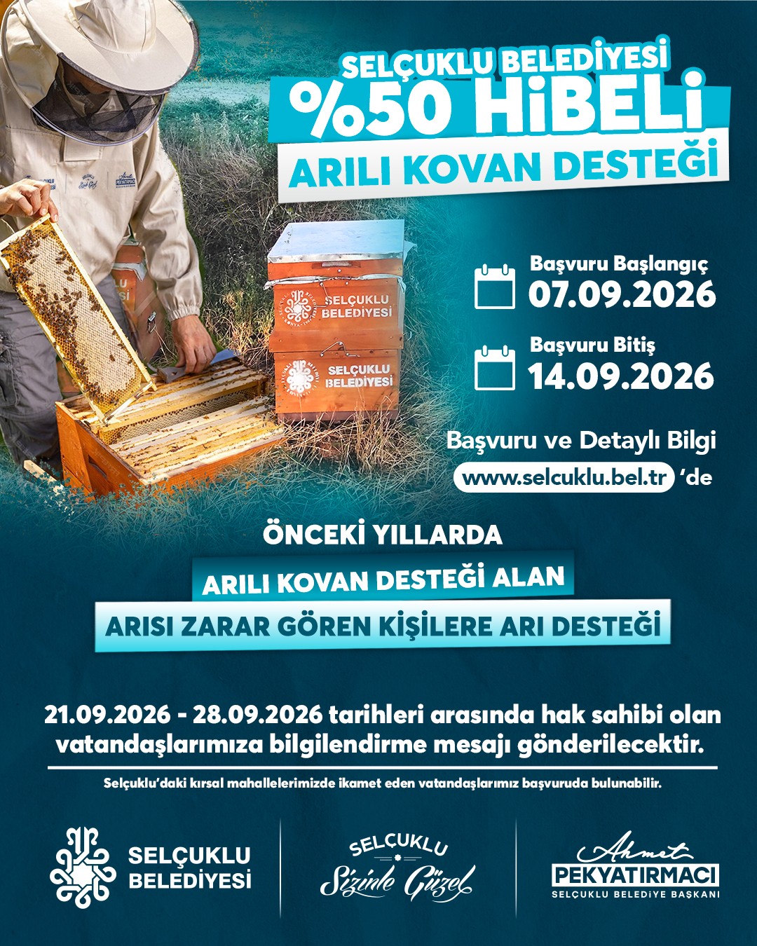 Selçuklu Belediyesi Üreticinin Yanında Olmaya Devam Ediyor