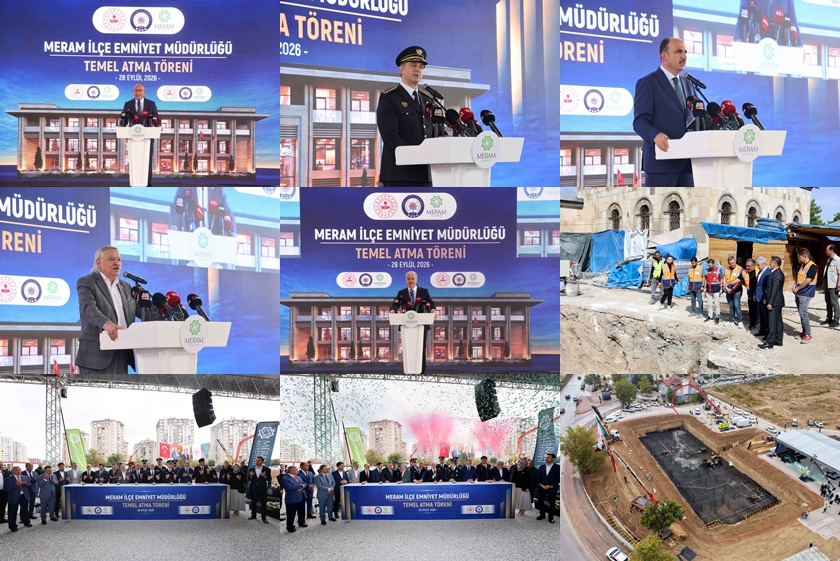 Meram Emniyet’ine Modern Merkez; Yeni Hizmet Binasının Temeli Atıldı