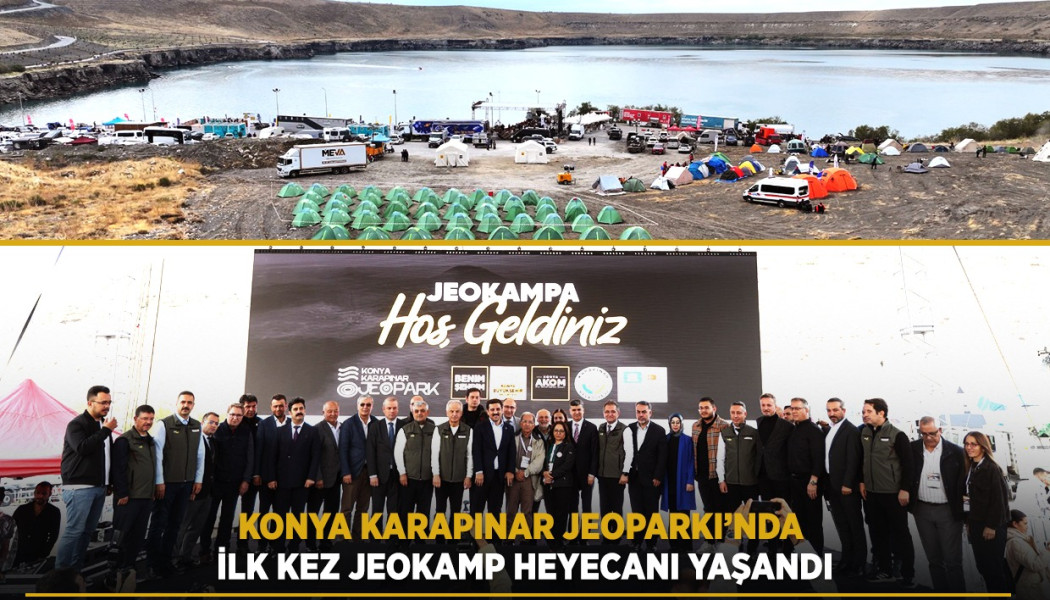 Konya Karapınar Jeoparkı’nda İlk Kez Jeokamp Heyecanı Yaşandı