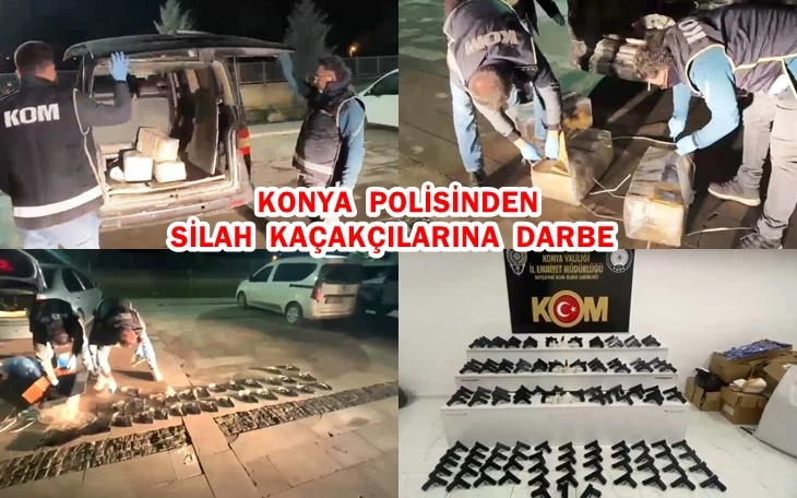 Konya Polisinden Silah Kaçakçılarına Operasyon