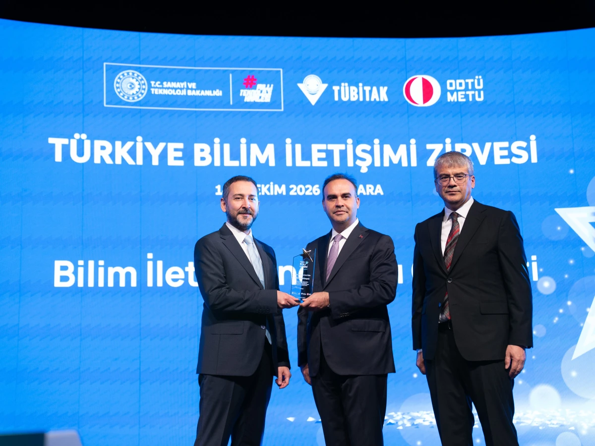 Konya Bilim Merkezi’ne Bilim İletişimine Katkı Ödülü