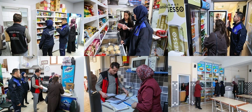 Selçuklu’da Okul Kantinlerine Denetimler Sürüyor