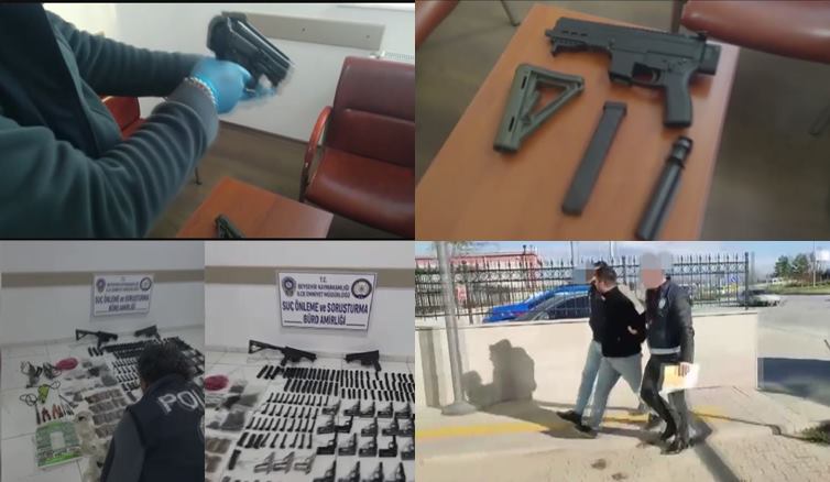 Konya Polisinden Kaçak Silah İmalathanesine Dönen Eve Baskın