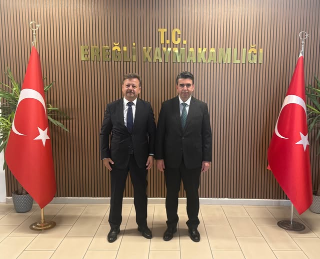 İl  Sanayi ve Teknoloji Müdürü  i Konarılı,   Ereğli ilçe  Kaymakamı Eren'i ziyaret etti.