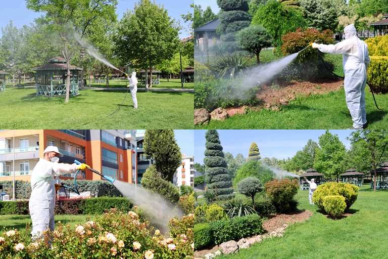 Karatay'da İlaçlama Çalışmaları Sürüyor