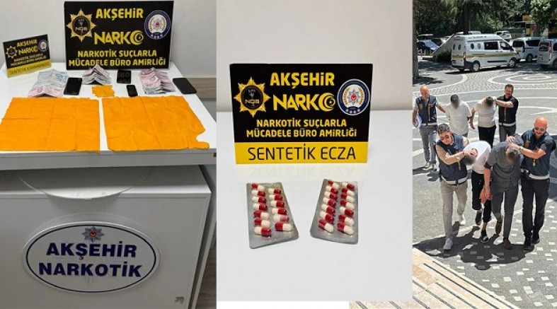Akşehir'de Uyuşturucu Operasyonu: 6 Gözaltı, 4 Tutuklama