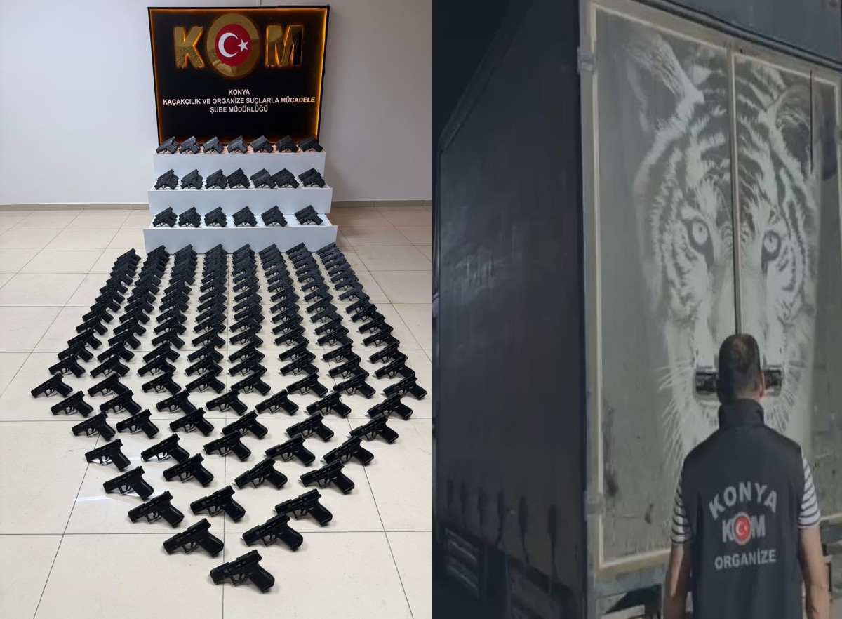 Konya’da Silah Kaçakçılarına Darbe: Kamyonetten Cephanelik Çıktı