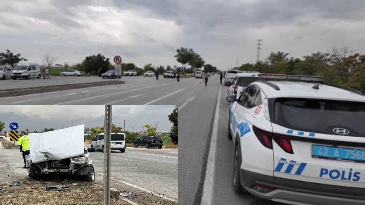 Konya'da Trafik Kazasında 5 Kişi Yaralandı