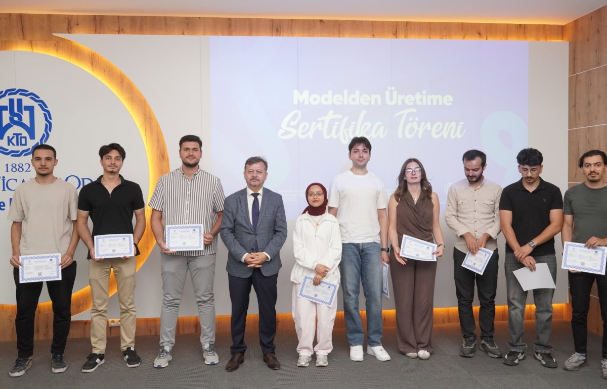 Konya’da “Modelen Üretime” Eğitim Programı Sertifika Töreniyle Sona Erdi