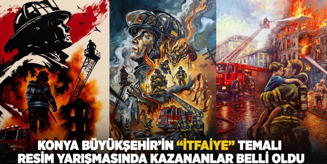 Konya Büyükşehir’in “İtfaiye” Temalı Resim Yarışmasında Kazananlar Belli Oldu