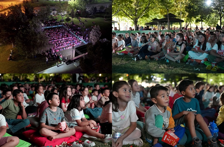 Karatay’da Çocuklar İçin Açık Hava Sinema Keyfi