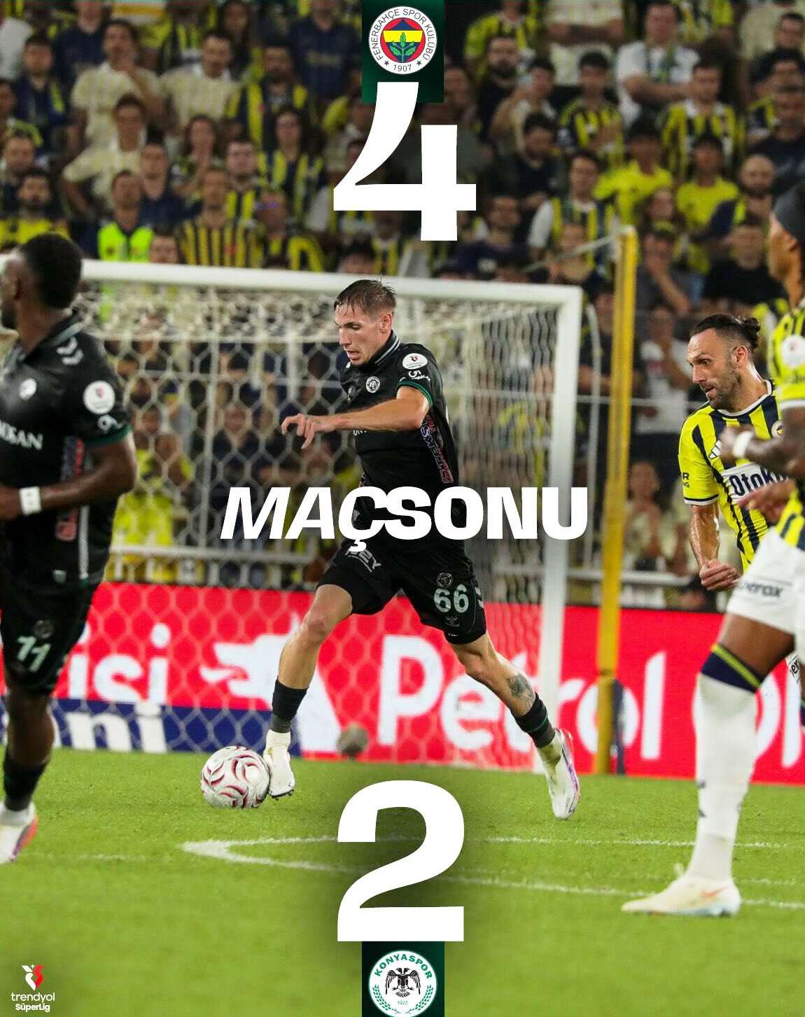 Konyaspor, Fenerbahçe Deplasmanında Hayal Kırıklığı Yaşattı