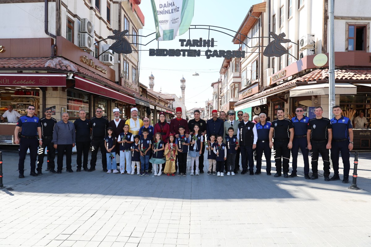 Konya Büyükşehir Zabıtası’ndan Esnafa Zabıta Haftası’nda Anlamlı Ziyaret