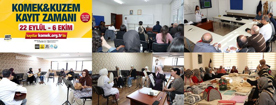 KOMEK ve ASEM’de Yeni Dönem Kayıtları Başlıyor