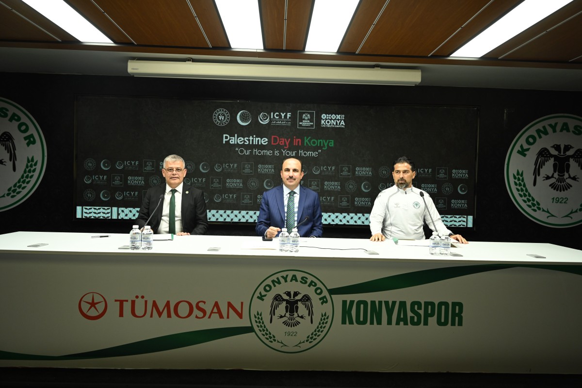 Başkan Altay, Konyaspor Başkanı Atiker ve Teknik Direktör Palut, Tüm Konyalıları Filistin Milli Takımı-Konyaspor Maçına Davet Etti